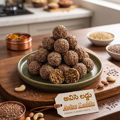 Avise Ginjala Laddu (Flaxseed Laddu)