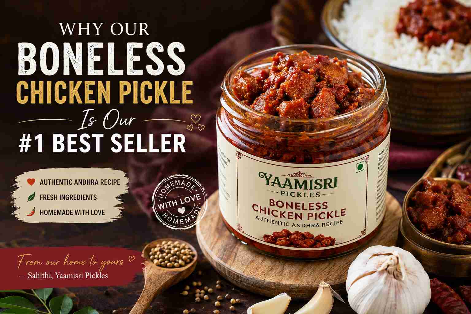Why Our Boneless Chicken Pickle Is Our #1 Best Seller